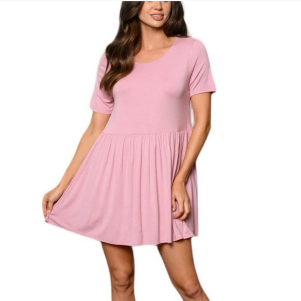 Azules women's pink XL mini dress